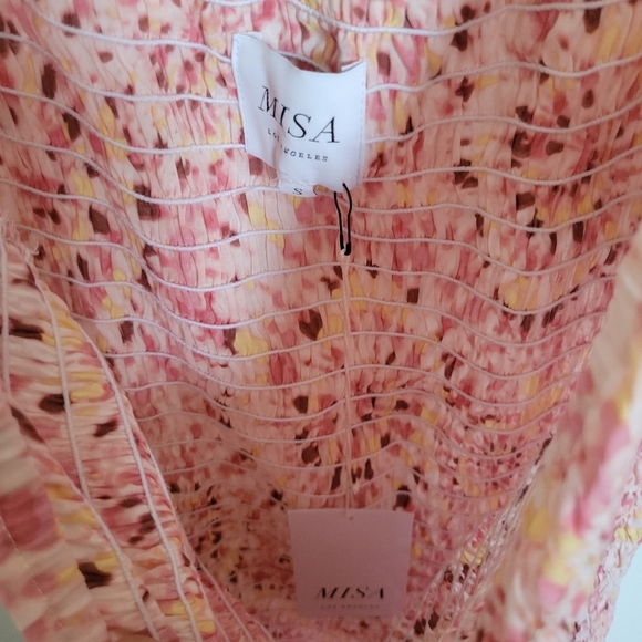 MISA LOS ANGELES Gemma Midi Dress - Rose Lemonade - Picture 4 of 6